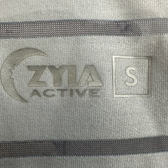 Zyia Active Black Camouflage Racerback Tank Top Sz Small Workout Gym Sheer Camo - Picture 5 of 7